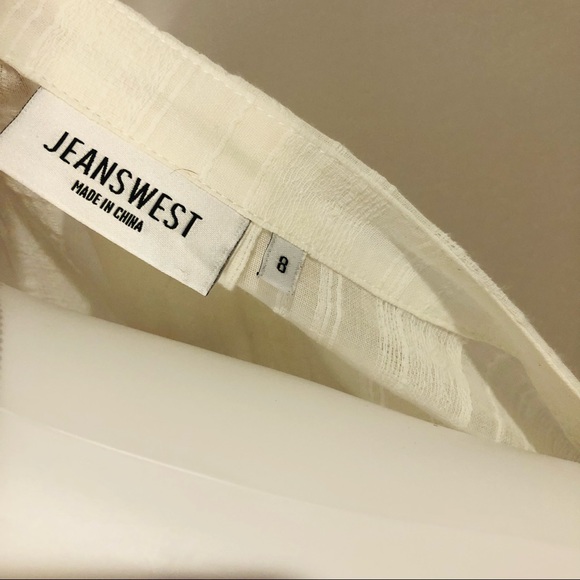 Cream Jeans West textured top with metal buttons 8 - Picture 9 of 10